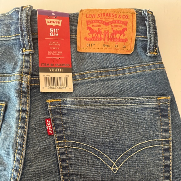 Levi's 511 slim fit youth jeans. New. size: 25 X 26 Size: 10 - Picture 4 of 10